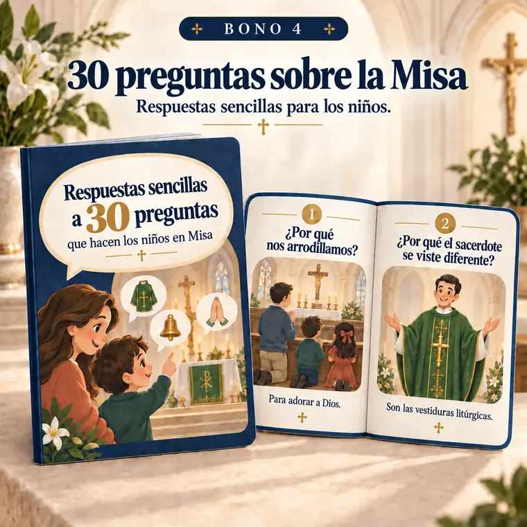 Respuestas Sencillas a 30 Preguntas que los Niños Hacen en la Misa