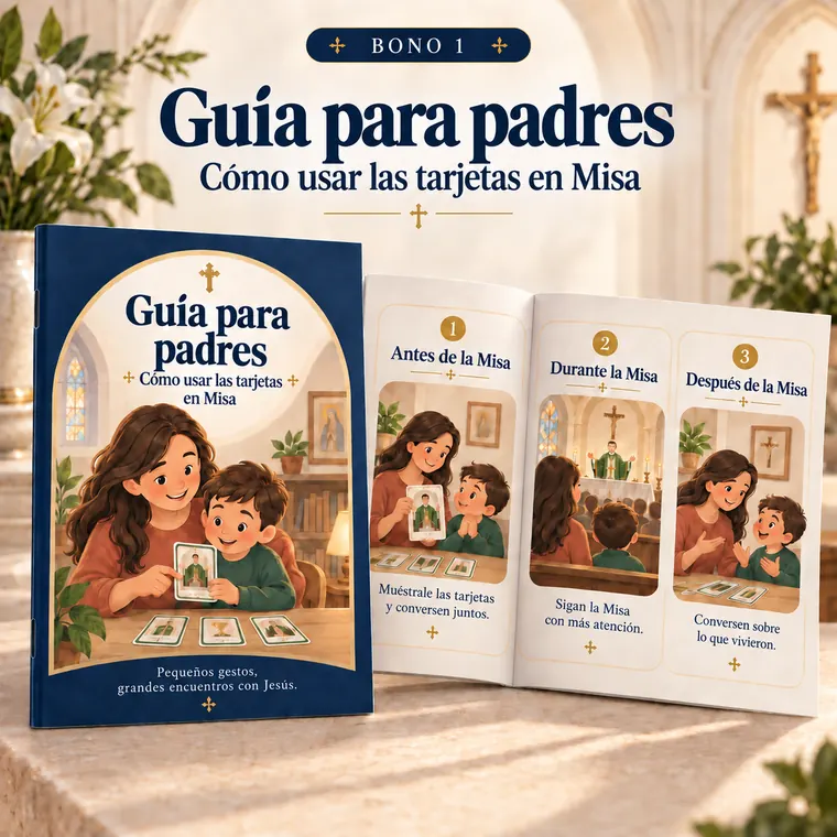 Guía para los Padres: Cómo Usar las Tarjetas en la Misa